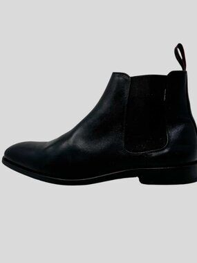 Paul Smith Men's Black Leather Cedric Chelsea Boots | Size 9 US